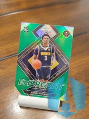 2021-22 Panini Prizm #11 Bones Hyland Green Emergent Rookie RC Denver Nuggets